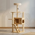 ValuTail™ Modern Wooden Cat Tree Tower with Acrylic Space Capsule