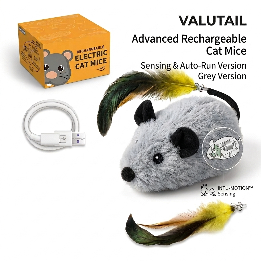 ValuTail™ AI Intu-Motion Sensing Smart Mouse Toy