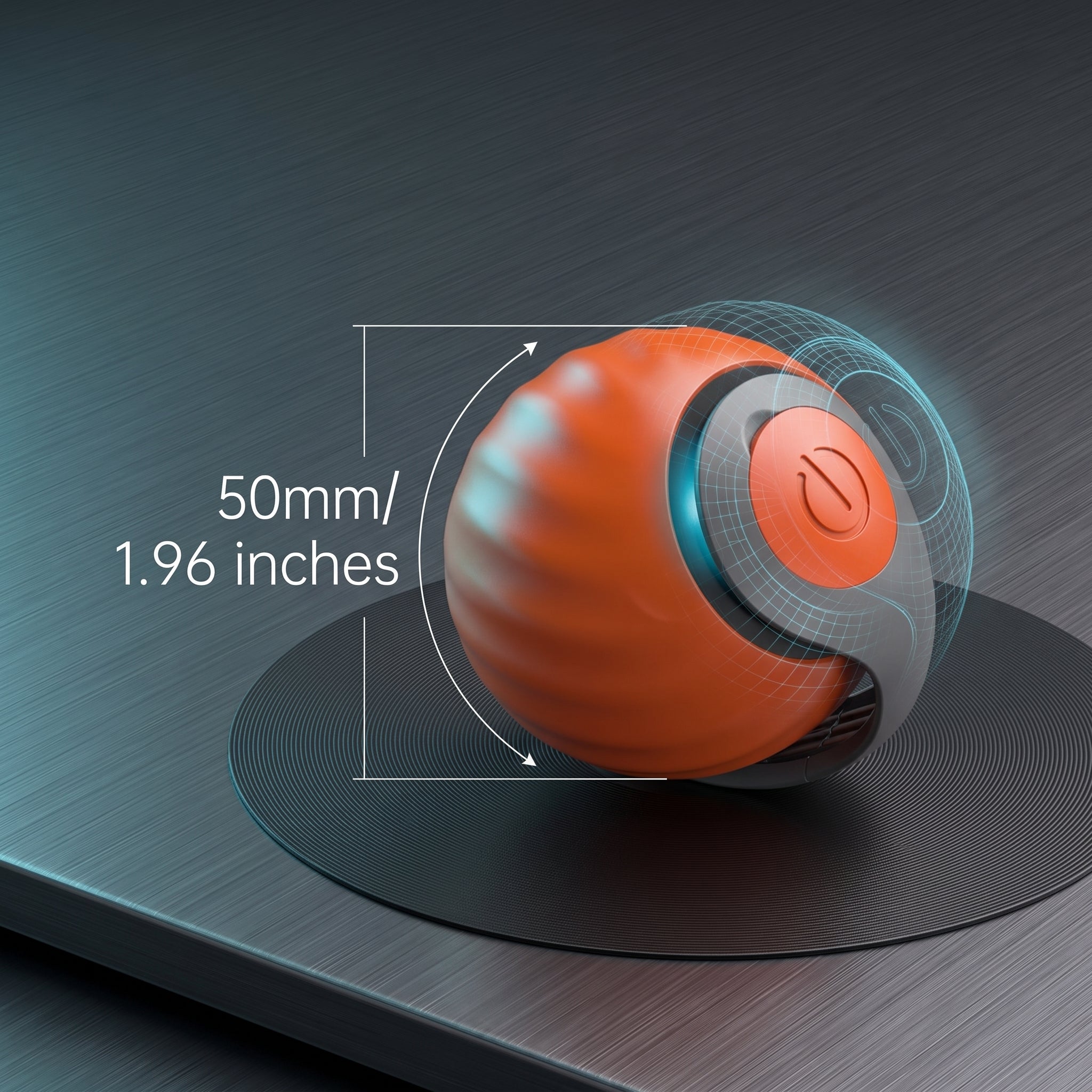 Interactive Smart Motion Pet Toy Ball – Automatic Rolling Moving Toy with Plush Tail & 2-Speed Modes for Cats & Dogs