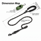 ValuTail™ 6 FT Heavy Duty Reflective Dog Leash with Padded Handle & Poop Bag Dispenser