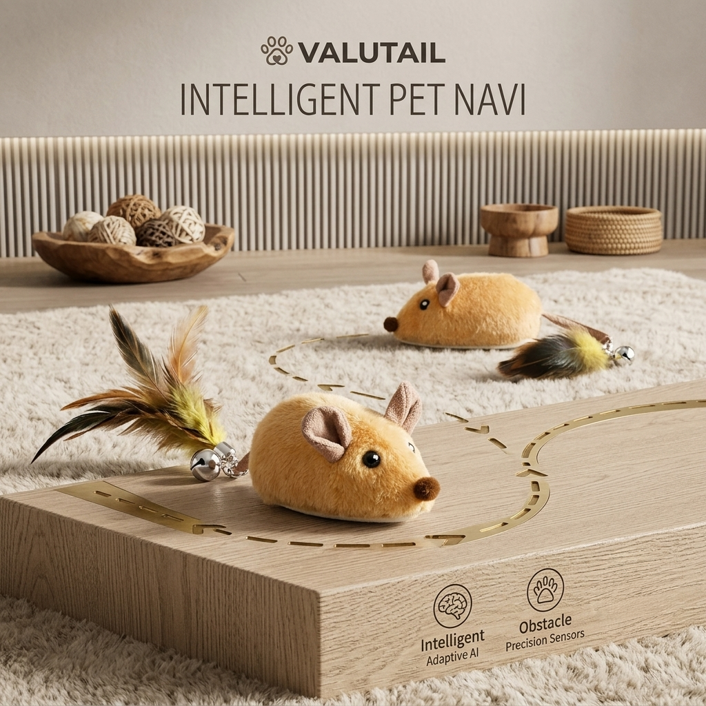 ValuTail™ AI Intu-Motion Sensing Smart Mouse Toy