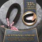 Heavy-Duty Reflective Dual Dog Leash Set – Tangle-Free Double Bungee Extension with Comfortable Padded Handle for 2 Dogs