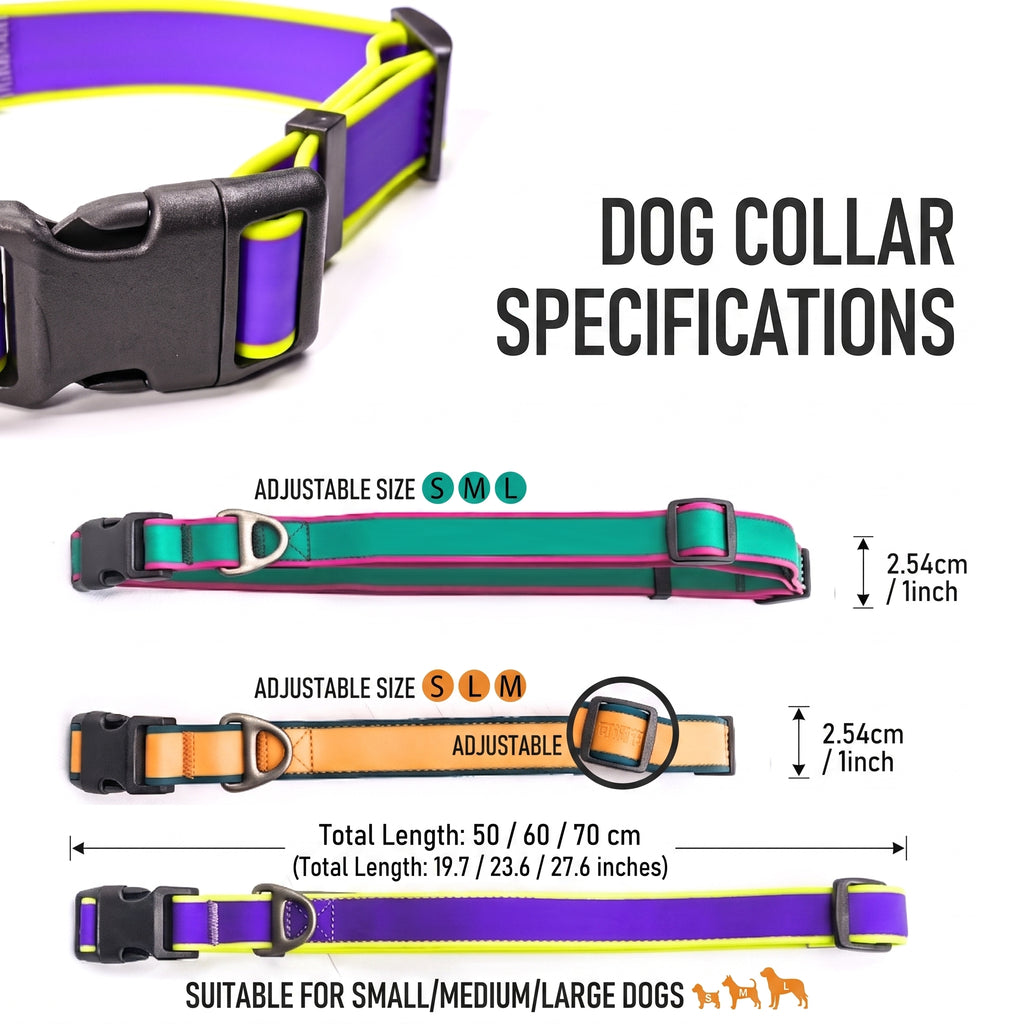 Waterproof Coated PVC Dog Collar with Integrated Control Handle