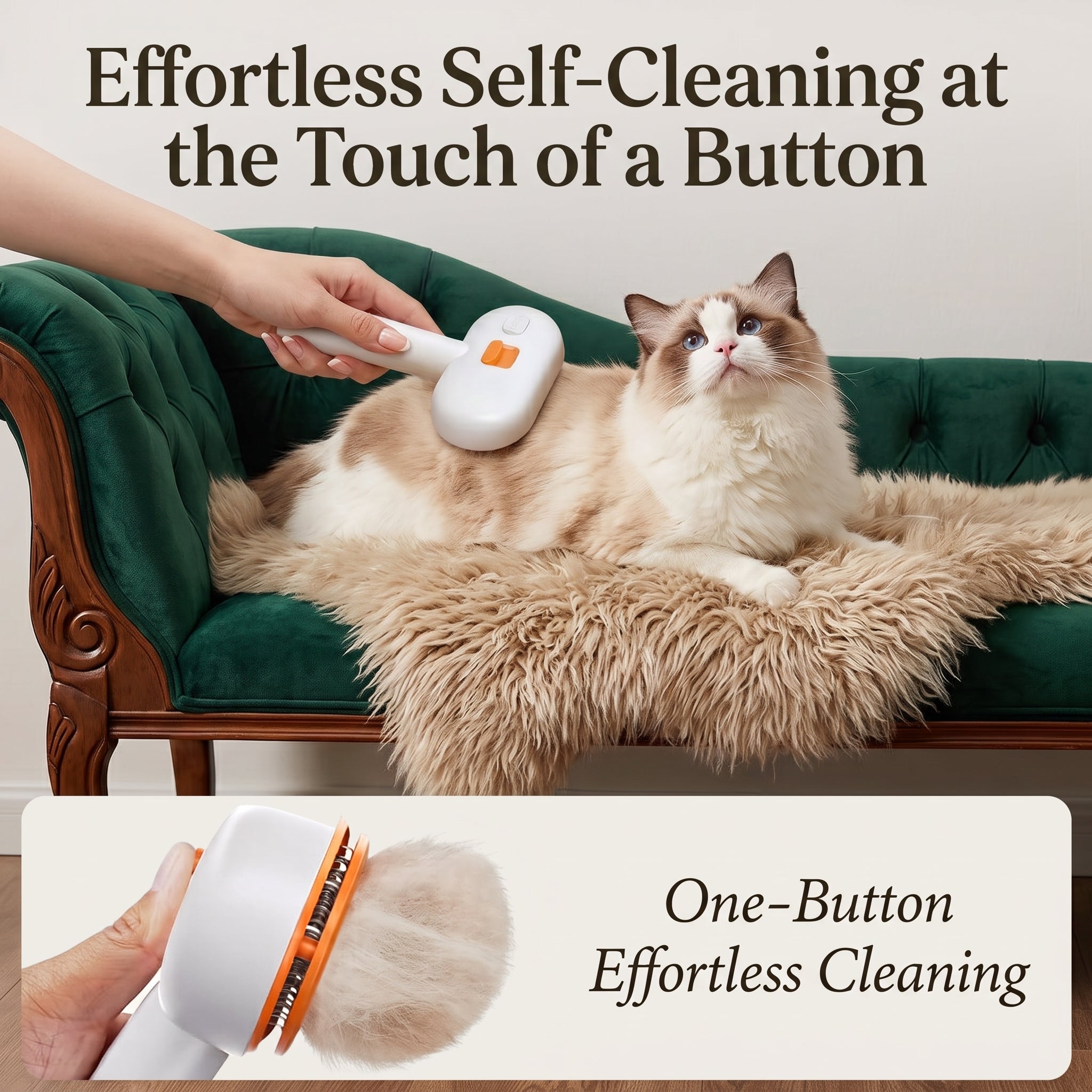 3-in-1 Electric Pet Steam Brush with UV Light - Rechargeable Spray Deshedding Grooming Comb for Dogs & Cats