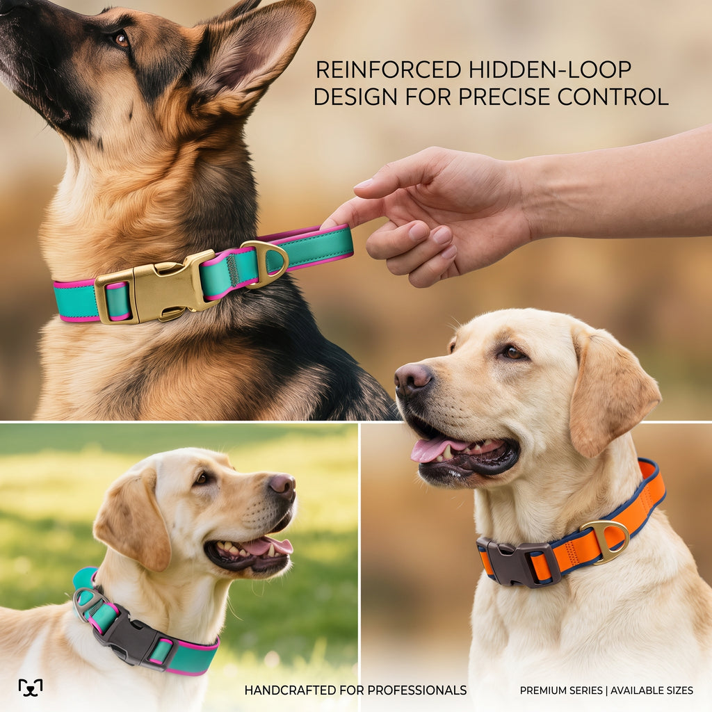 Waterproof Coated PVC Dog Collar with Integrated Control Handle