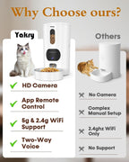 ValuTail™ 5G WiFi Smart Pet Feeder with 1080P HD Camera & Night Vision